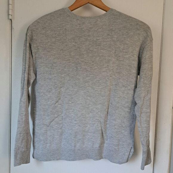 The Children's Place Gray LOVE Multicolored Sequined Girl's Sweater 10/12 Large - Picture 2 of 5